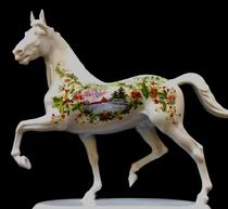 Rosenthal Porcelain Horse Statue custom-painted and fired