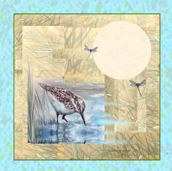 water fowl painting on canvas